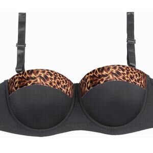 Women's Strapless Bra Seamless Plus Size 46D Balconette Bra